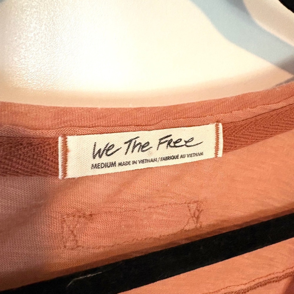 We the Free Women's Dusty Orange Long Sleeve T-Shirt in Size M - Picture 11 of 14
